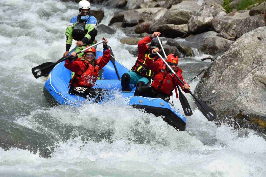 Rafting on the Noce River