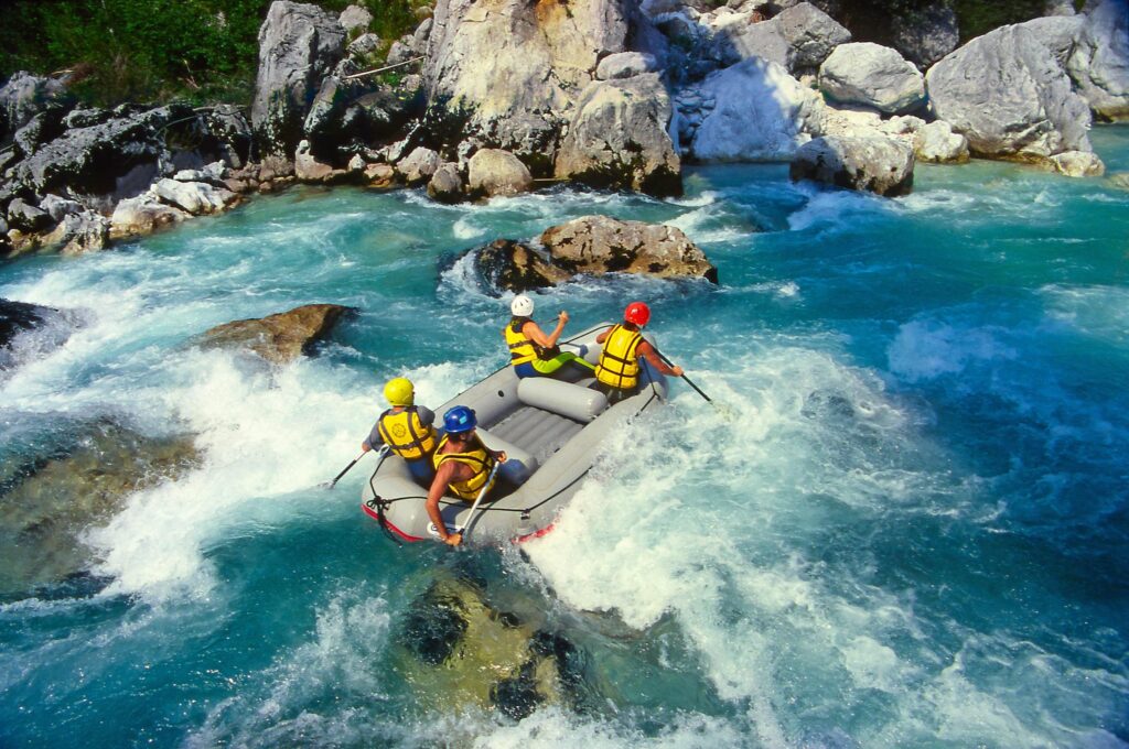 Rafting on the Noce River