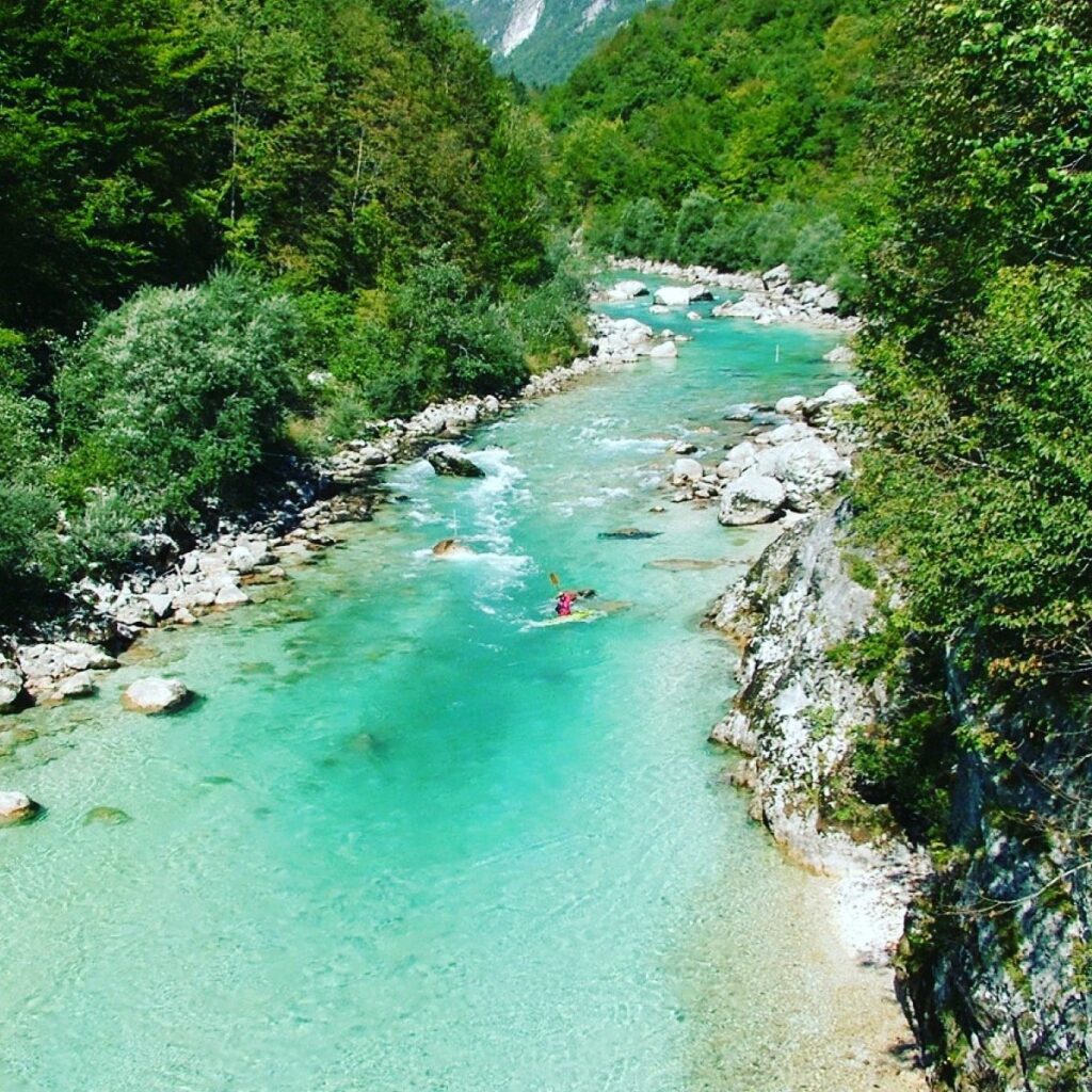 Rafting on the Soča River